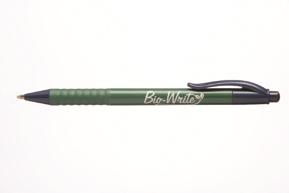 Image of SKILCRAFT® Bio-Write® Retractable Pen, Blue Ink, Medium Point, Case of 36 Dozen
