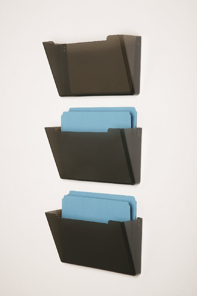 Image of SKILCRAFT® Wall Hanging File, Smoke, 3/Pack