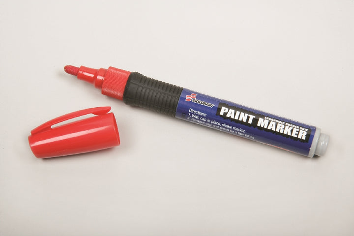 Image of SKILCRAFT® Paint Markers, Medium Point, Red, 6/Package, Case of 24 Packages