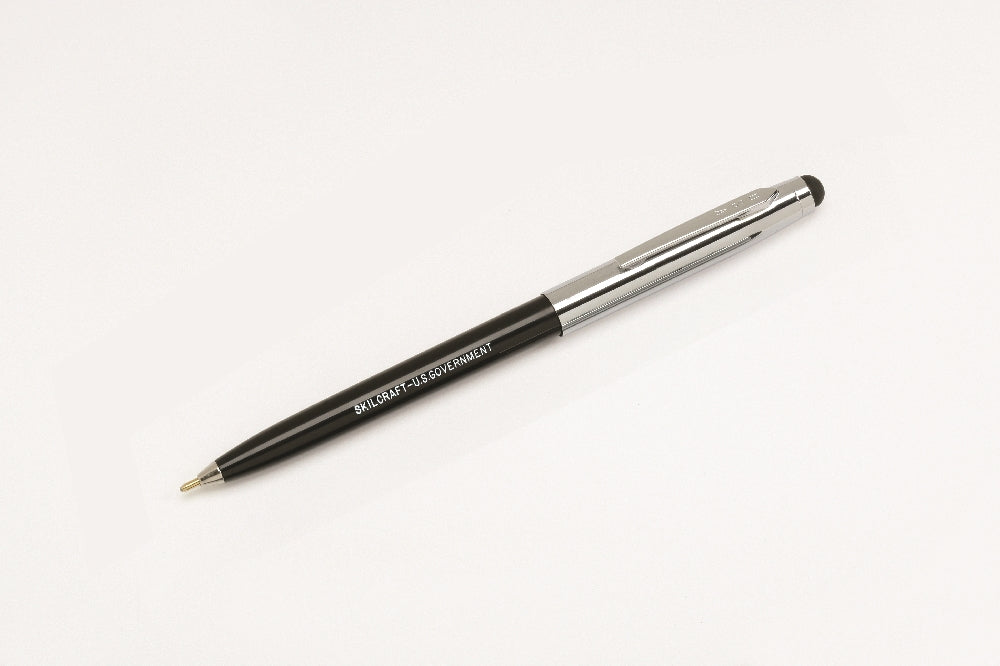 Skilcraft Combo Ballpoint Pen and Stylus, Black Ink