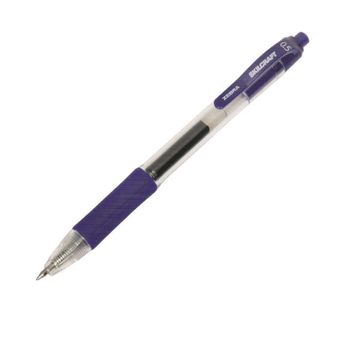 Image of SKILCRAFT® Zebra® Retractable Gel Pen, Blue Ink, Fine Point