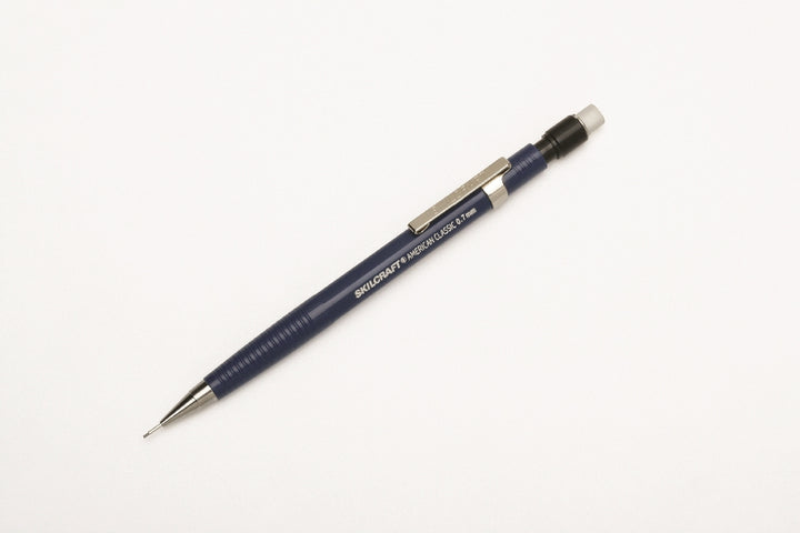 Image of SKILCRAFT® American Classic™ American Classic Mechanical Pencil, 0.7mm Medium Point Lead - Blue Barrel, Case of 6 Dozen