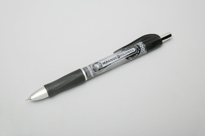 Image of SKILCRAFT® Magnus® Retractable Rollerball Pen, Black Ink, Micro Point, Case of 6 Dozen