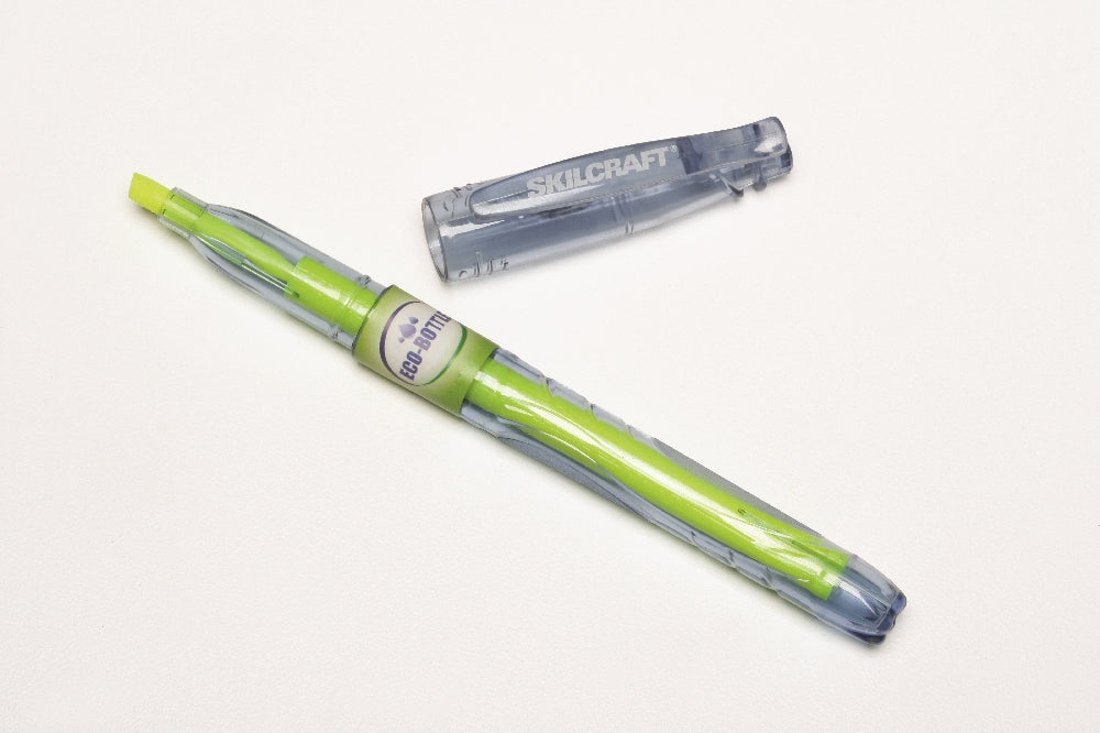 Image of SKILCRAFT® Eco-Bottle Recycled Highlighter, Case of 6 Dozen
