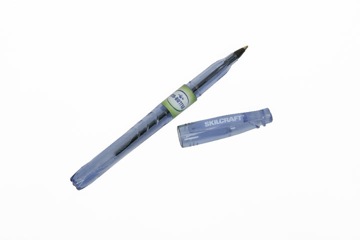 Image of SKILCRAFT® Eco-Bottle Stick Ballpoint Pen, Black Ink, Medium Point, Case of 12 Dozen