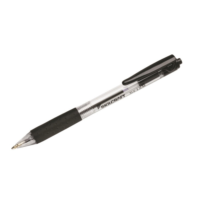 Image of SKILCRAFT® SLV-Performer Retractable Ballpoint Pen, Black Ink, Medium Point, Case of 12 Dozen