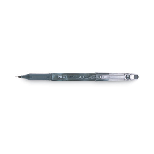 Image of Pilot® 38600 Precise P-500 Gel Pen, Stick, Extra-Fine 0.5 Mm, Black Ink, Black Barrel, Dozen