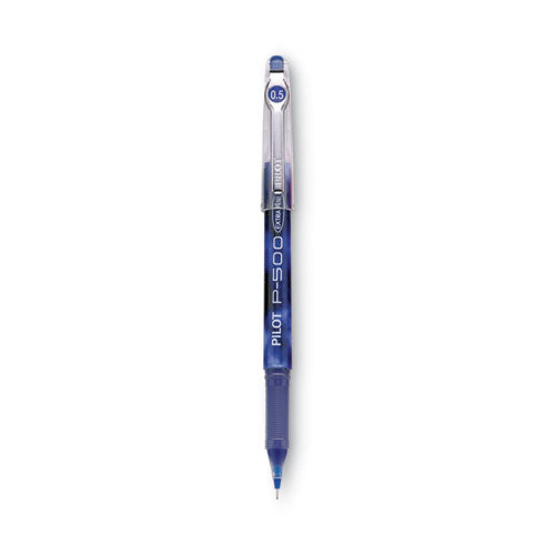 Image of Pilot® 38601 Precise P-500 Gel Pen, Stick, Extra-Fine 0.5 Mm, Blue Ink, Blue Barrel, Dozen