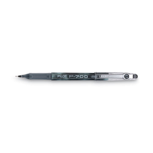 Image of Pilot® 38610 Precise P-700 Gel Pen, Stick, Fine 0.7 Mm, Black Ink, Black Barrel, Dozen