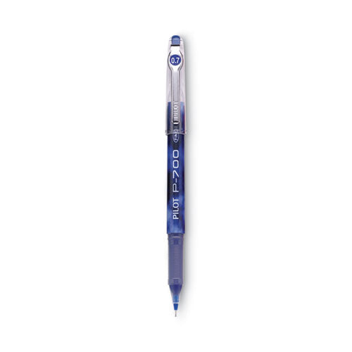 Image of Pilot® 38611 Precise P-700 Gel Pen, Stick, Fine 0.7 Mm, Blue Ink, Blue Barrel, Dozen