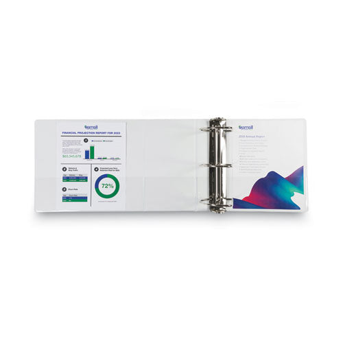 Image of Samsill® 16427 Nonstick D-Ring View Binder, 3 Rings, 6" Capacity, 11 X 8.5, White