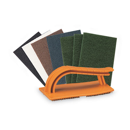 Image of 3M 827000 Standard Abrasives Easy Hand Pad Holder, 3.38 x 5.75, Orange