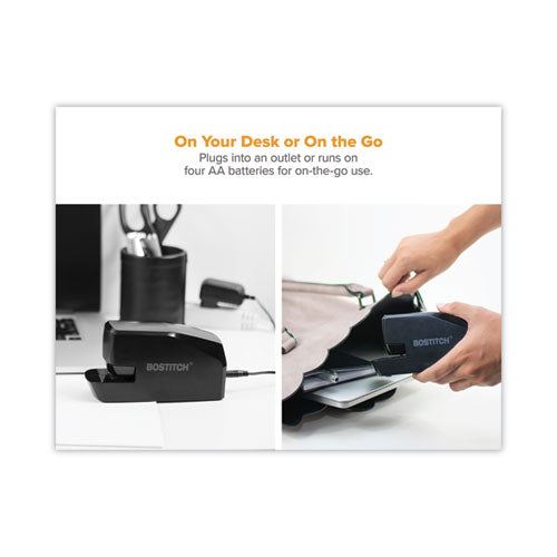 Image of Bostitch® MDS20-BLK Mds20 Portable Electric Stapler, 20-Sheet Capacity, Black