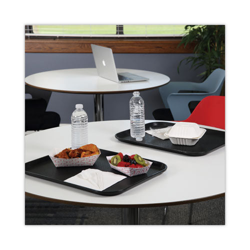 Image of Boardwalk® BWK30LAG200 Paper Food Baskets, 2 Lb Capacity, Red/white, 1,000/carton