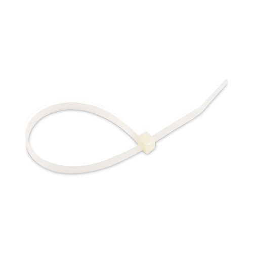 Image of Tatco 22200 Nylon Cable Ties, 8 X 0.19, 50 Lb, Natural, 1,000/pack