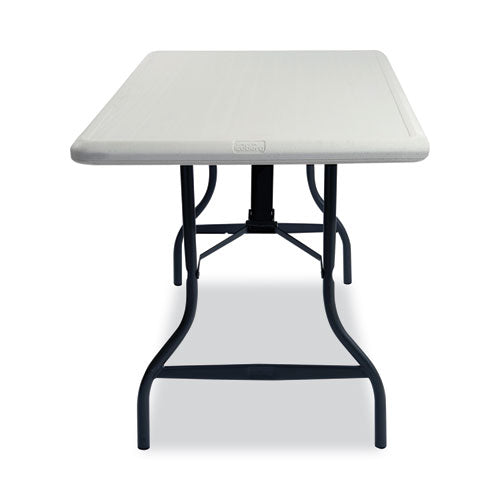 Image of Iceberg 65233 IndestrucTable Industrial Folding Table, Rectangular, 96" x 30" x 29", Platinum