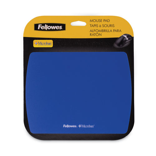 Image of Fellowes® 5908001 Ultra Thin Mouse Pad with Microban Protection, 9 x 7, Sapphire Blue