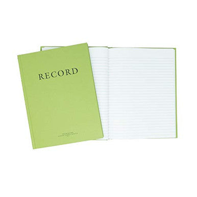 Green accounting book 10-1/2 x 8, Case of 36