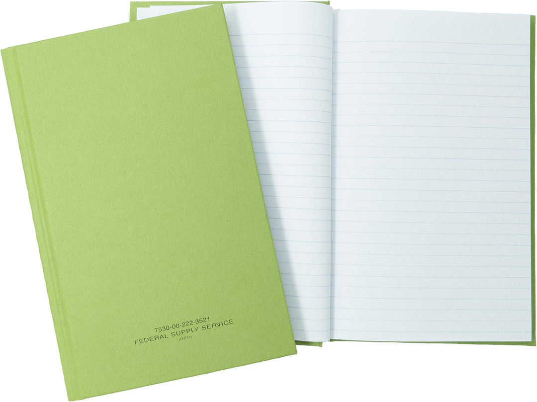 Green accounting book 10-1/2 x 8, 1 Each