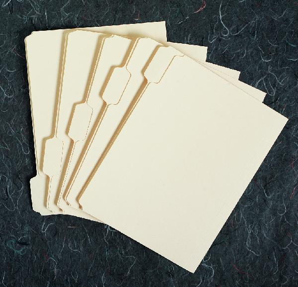 File Folder, Manila, 1/5 Cut, Letter