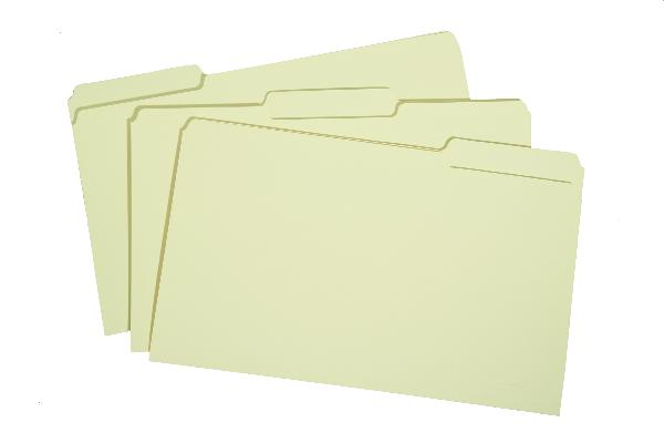 Image of SKILCRAFT® File Folder, Manila, 1/3 Cut, Legal, Hundred