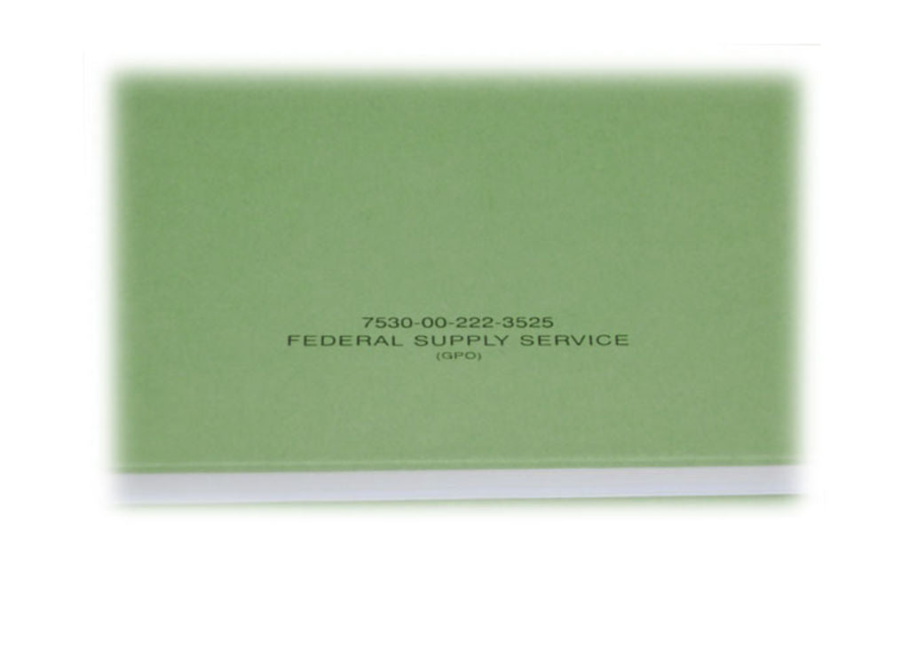 Image of United Book Press Green accounting book 10-1/2 x 8