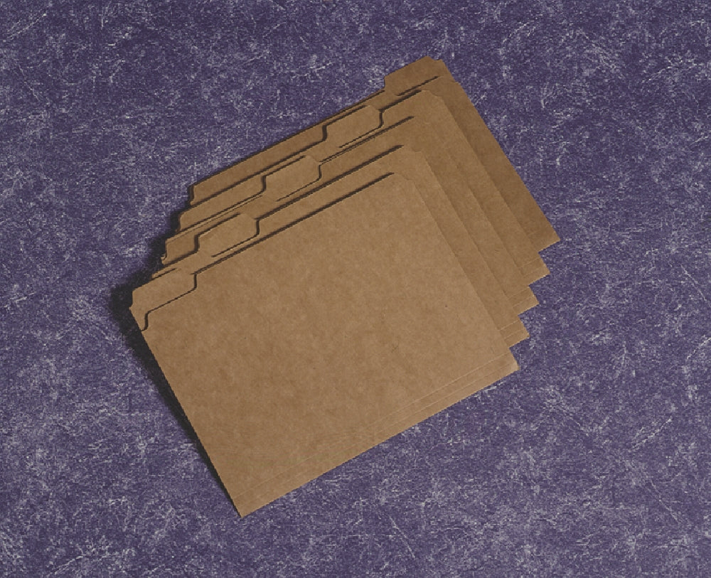 Image of SKILCRAFT® File Folder, Medium, 1/5 Cut, Letter, 1 Hundred