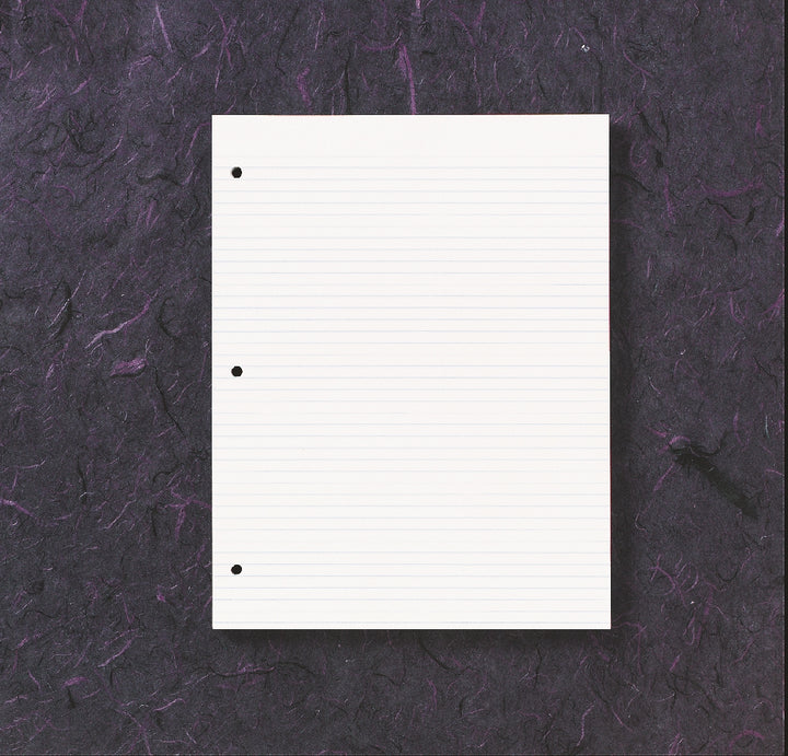 Image of SKILCRAFT® Loose-Leaf Paper, Ruled, 8-1/2" x 11", 3-Ring - Holes 4-1/4" Apart, 100 Sheets/Package, Case of 60