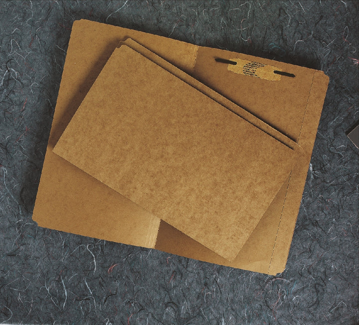 Image of SKILCRAFT® File Folder, Medium, Straight Cut, 1-1/2" Fastener, Legal