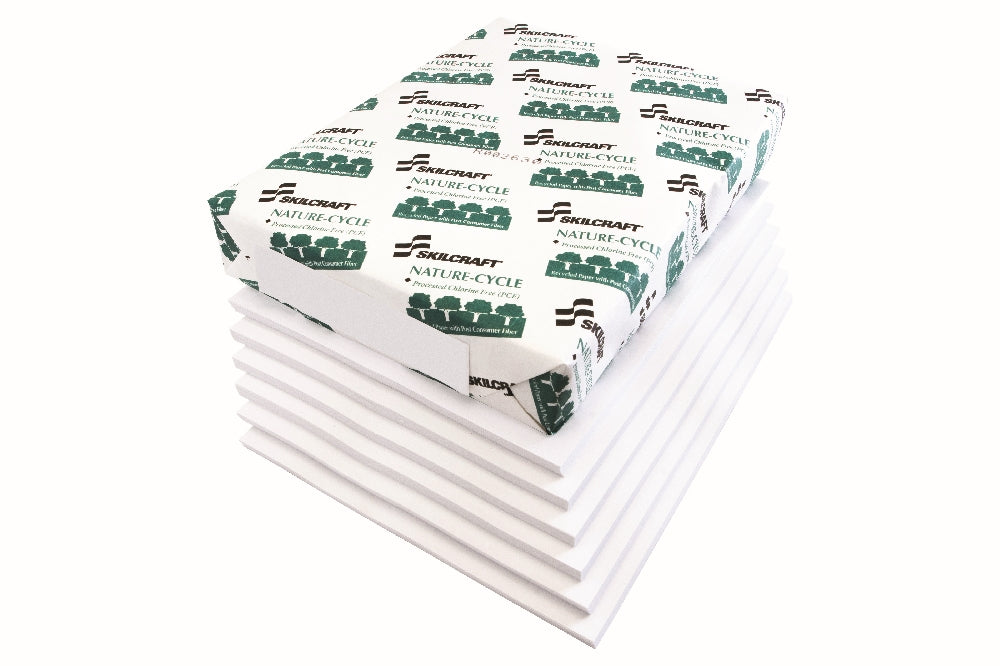 Image of SKILCRAFT® Dual Purpose Xerographic Copy Paper, 11" x 17", White, 92 Brightness