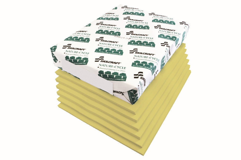 Image of SKILCRAFT® Dual Purpose Xerographic Copy Paper, 8-1/2" x 11", Yellow