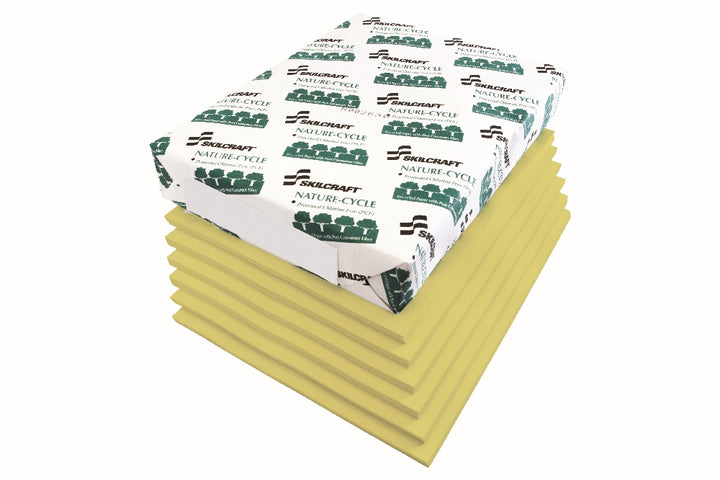 Image of SKILCRAFT® Dual Purpose Xerographic Copy Paper, 8-1/2" x 11", Yellow