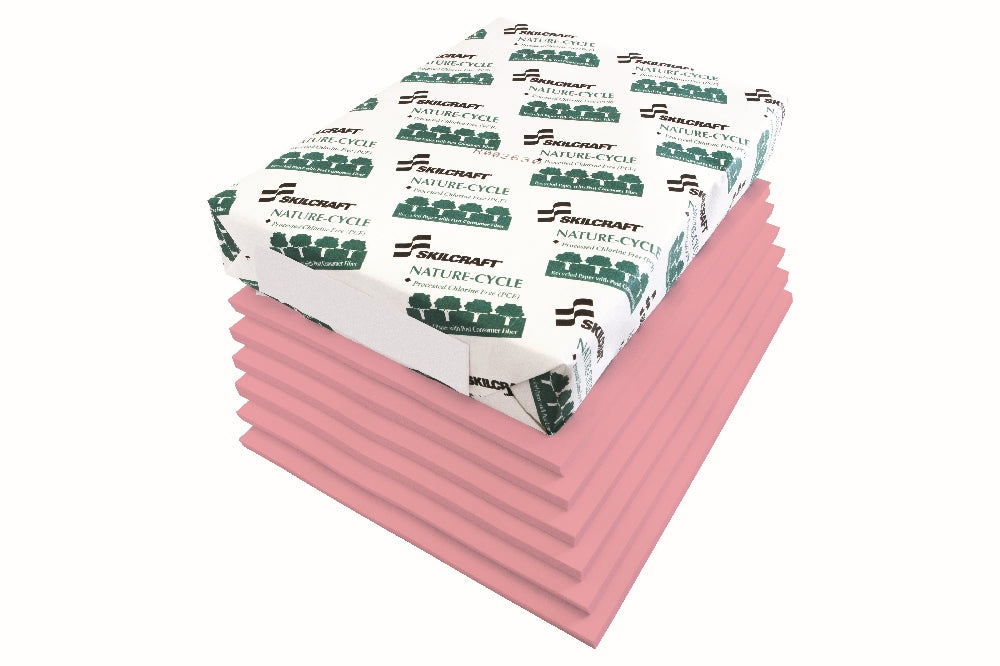 Image of SKILCRAFT® Dual Purpose Xerographic Copy Paper, 8-1/2" x 11", Pink