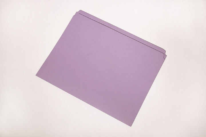 Image of SKILCRAFT® File Folder, Letter, Straight Cut, Lavender