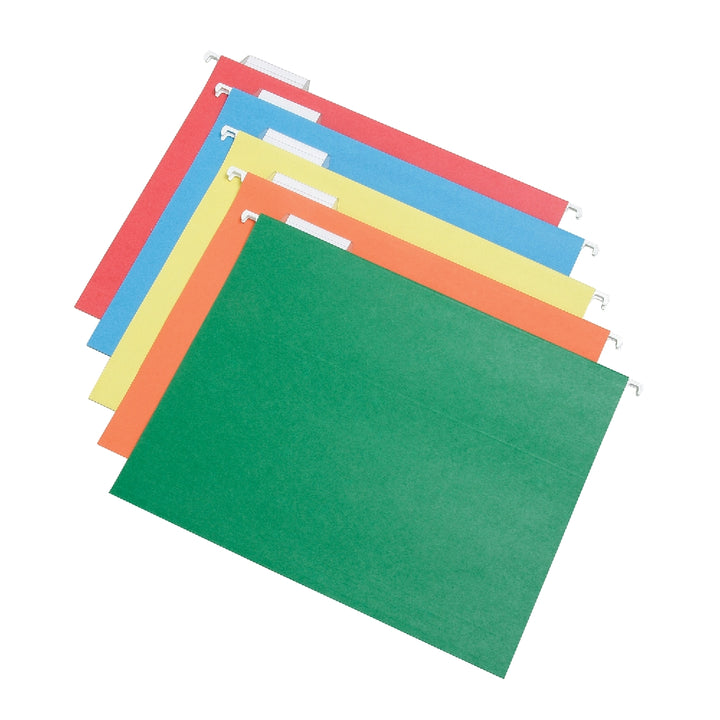 Image of SKILCRAFT® Hanging File Folder, 1/5 Cut, Letter, Assorted Colors