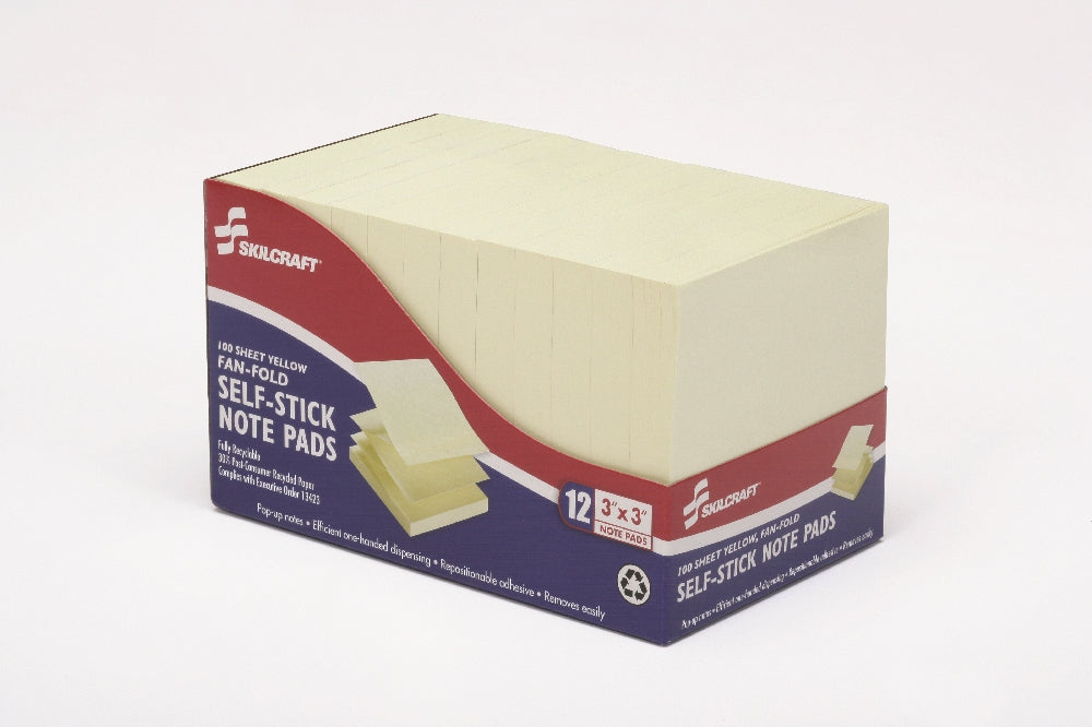 Image of SKILCRAFT® Fan-Fold Note Pad