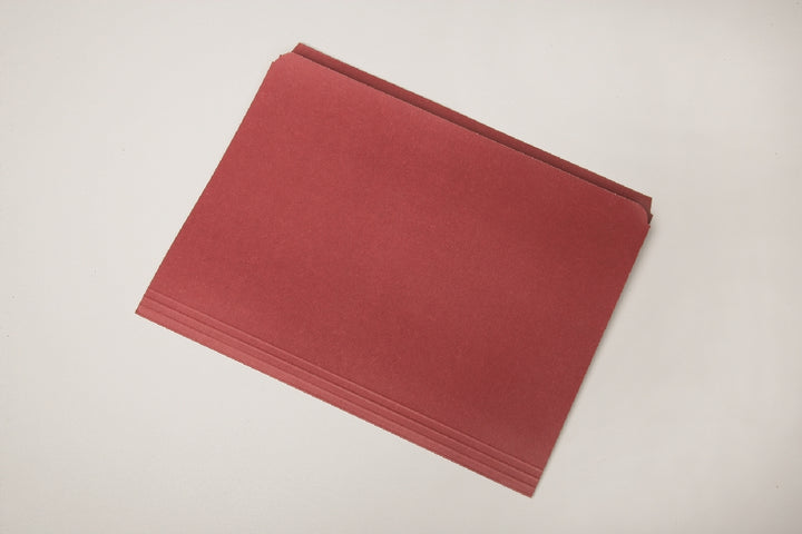 Image of SKILCRAFT® File Folder, Straight Cut, Red