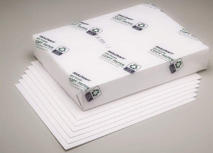 Image of SKILCRAFT® Copy Paper, Bond, Dual Purpose, Writing Grade Paper, 8-1/2" x 11", White