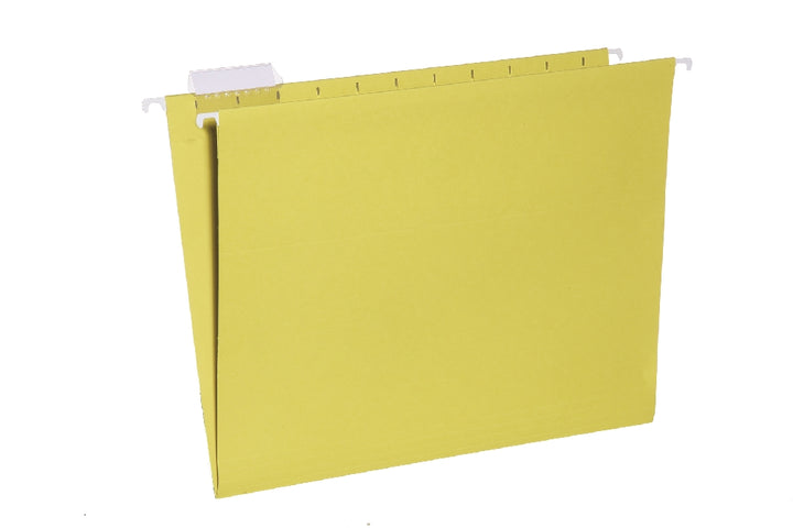 Image of SKILCRAFT® Hanging File Folder, 1/5 Cut, Letter, Yellow