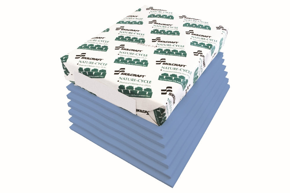 Image of SKILCRAFT® Neon Colored Copy Paper, Processed Chlorine Free, Neon Blue