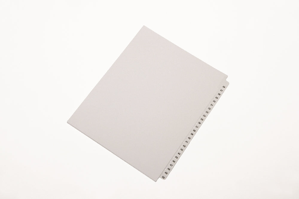 Image of SKILCRAFT® Legal Divider Numerical Tabs 26-50, Un-Punched, 25/Set, Case of 20 Sets