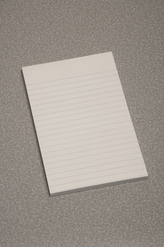 Image of SKILCRAFT® Writing Paper Pad, Glue Bound Top, Legal Rule, 100 Sheets, Junior 5" x 8" - No Margin, White, Case of 12 Dozen