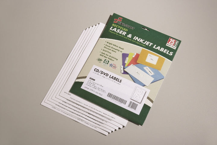 Image of SKILCRAFT® CD/DVD Label, 50/Package, Case of 12 Packages