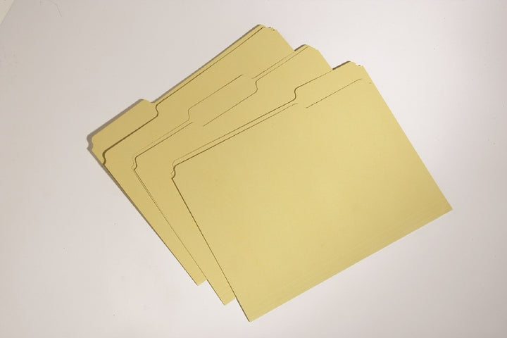 Image of SKILCRAFT® Recycled File Folders, Processed Chlorine Free, Yellow