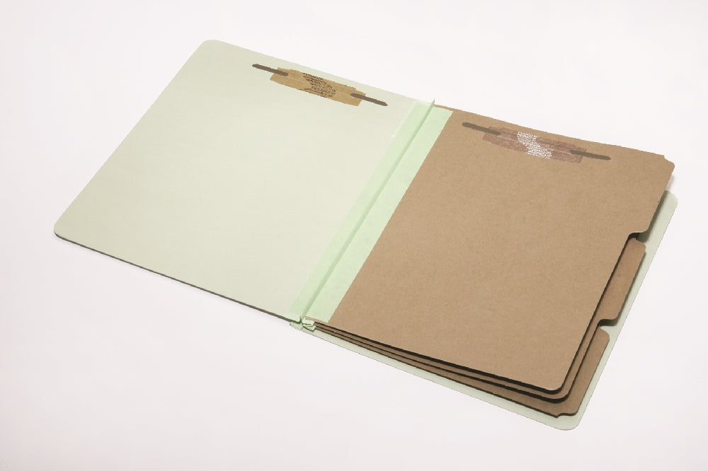 Image of SKILCRAFT® 8 Section Classification Folder, Letter, Green, 10/Package, Case of 5 10-packs
