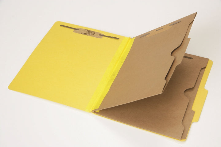 Image of SKILCRAFT® Pocket Classification File Folder, Letter, Yellow