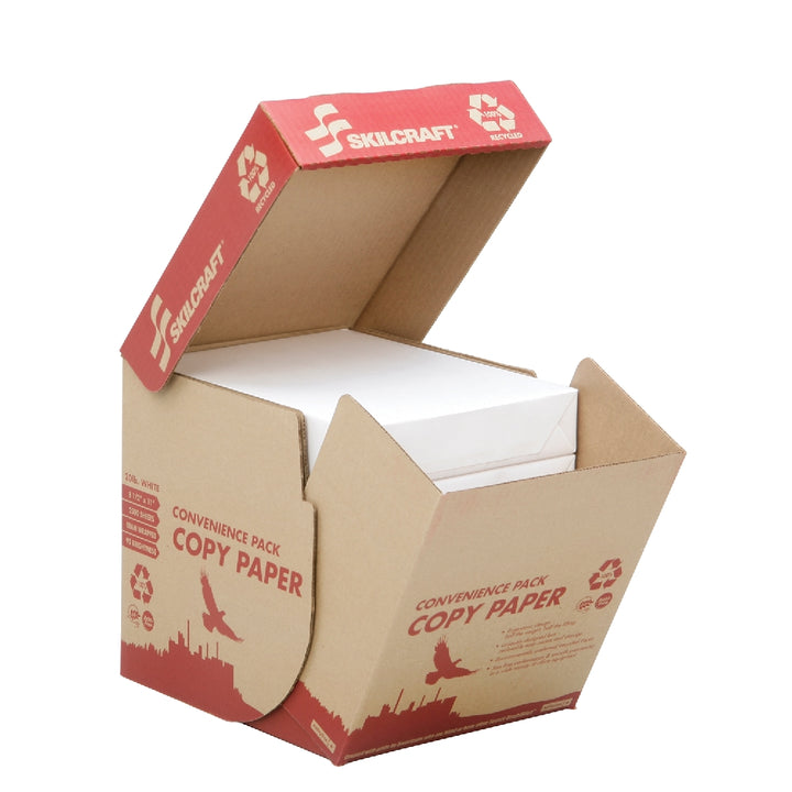 100% Post-Consumer Recycled Convenience Copy Paper, Ream Wrapped - 500 Sheets