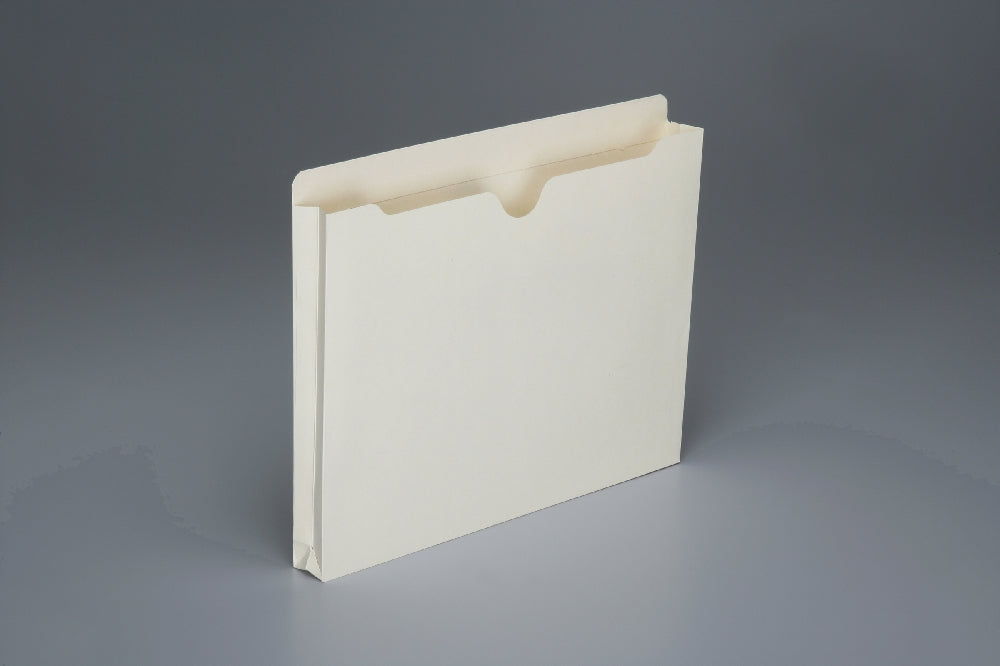 Image of SKILCRAFT® Manila File Jackets, 1" Expansion, Letter, 50/Box, Case of 3 Boxes