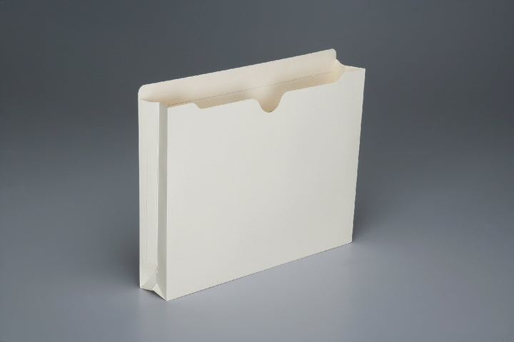 Image of SKILCRAFT® Manila File Jackets, 2" Expansion, Letter, 50/Box, Case of 3 Boxes