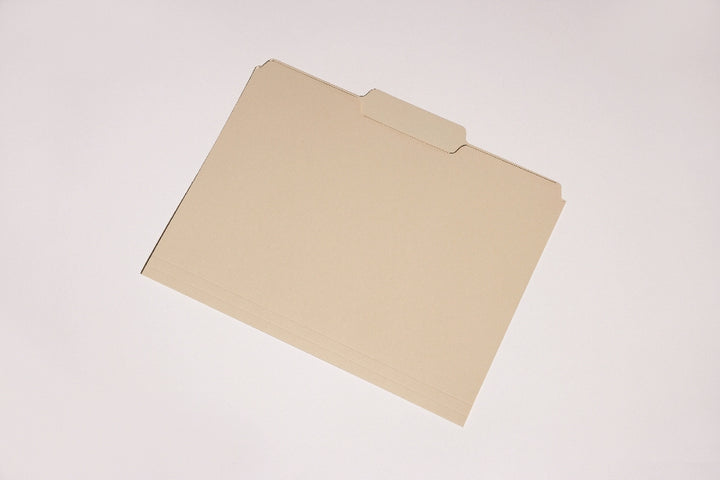 Image of SKILCRAFT® Single Position File Folders, Position 2, Letter, 100/Box, Case of 5 Boxes